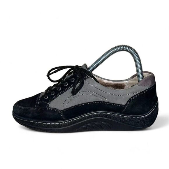 Waldlaufer Dynamic Nubuck Shoes Black / Grey 19084510 08 Women's 6 - Picture 5 of 10